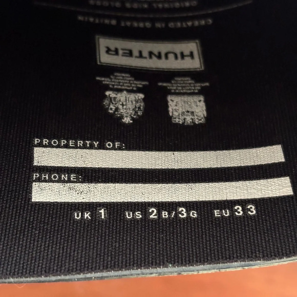 Hunter Original Tall High Gloss Rain Boots in Navy - Picture 8 of 9